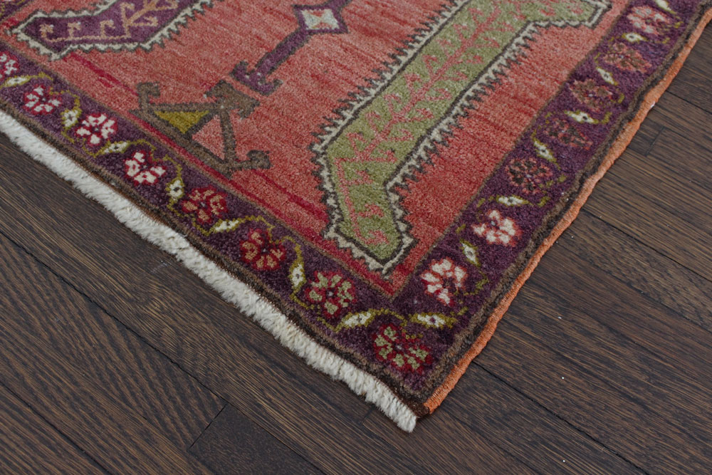 Red And Brown Patterned Fay And Belle Scatter Rug Angle 1