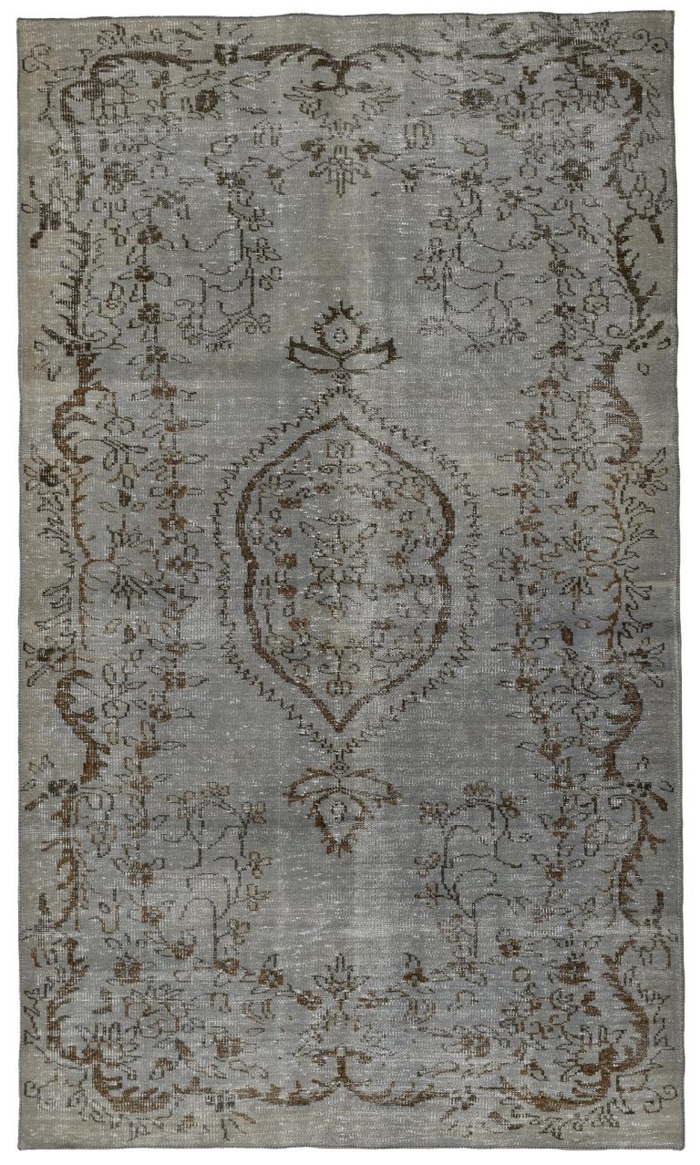 Grey Vintage Turkish Area Rug 5 X 7 X 9 7 768x1278